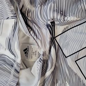 Adidas White Gray Warped Camo Hoodie Sweatshirt Size Large 14/16